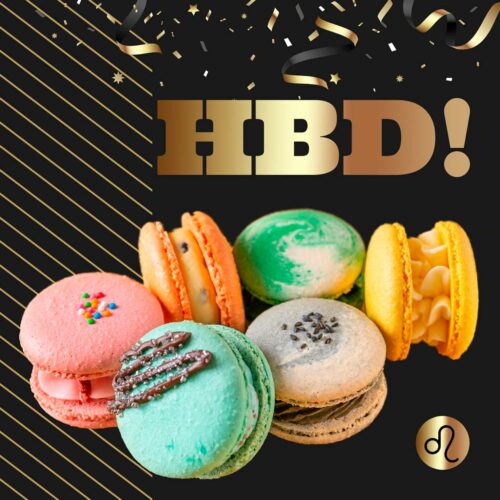 COCORON 韓國馬卡龍禮盒 生日快樂 HBD 수제 마카롱 세트 Happy Birthday